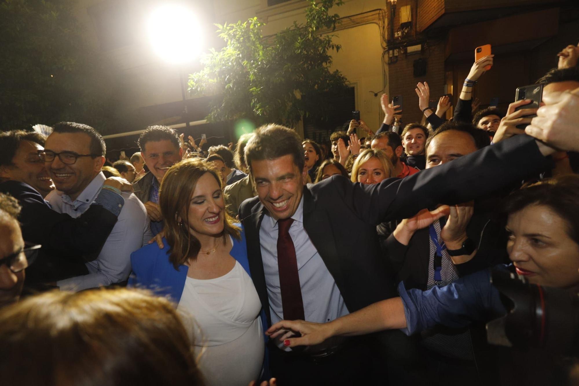 Mazón y Catalá celebran la victoria del PP en las elecciones autonómicas y municipales