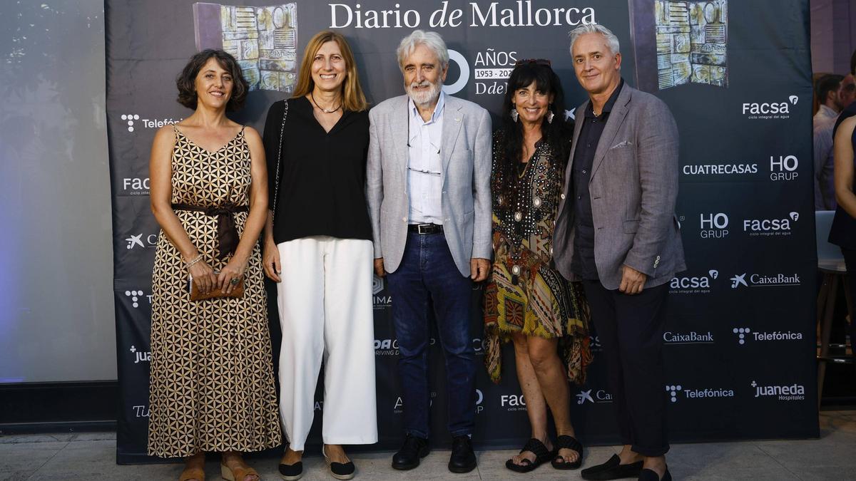 Marisa Goñi, directora de Diario de Mallorca; Catalina Picó; el doctor Andreu Palou, Ángela Rivas y Diego González, de Adema.