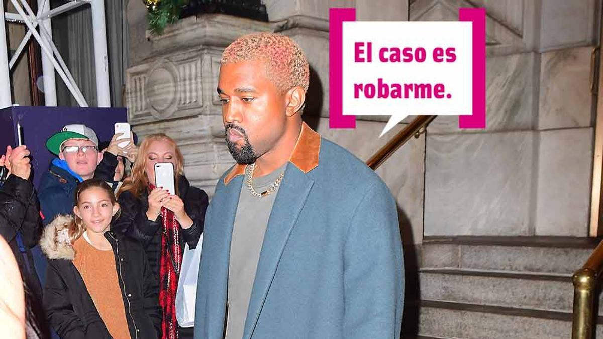 Kanye West a la salida de un hotel en Nueva York
