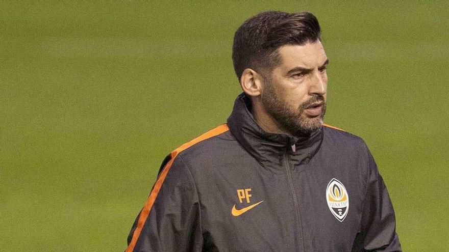 Paulo Fonseca, ayer tarde en Balaídos.