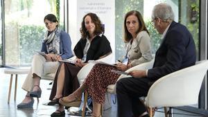 Inka Guixà (La Farga), Mar Martínez-Cosentino (Cosentino) y Eulàlia Planes (Dispur), en la Reunión del Cercle dEconomia