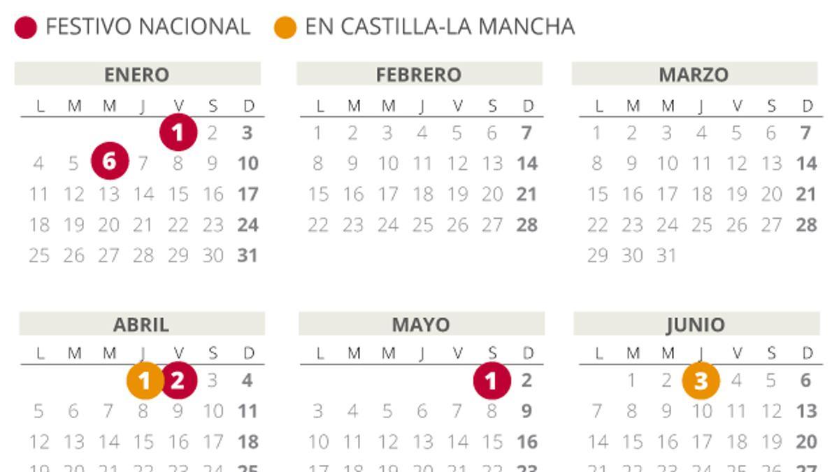 Calendario laboral Castilla La Mancha 2021