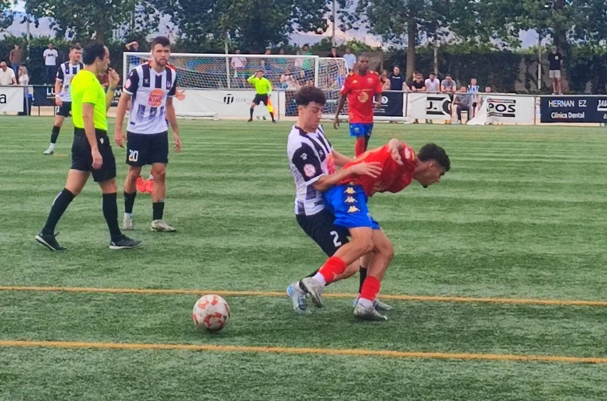 Una acción del encuenro en Villanueva de Castellón