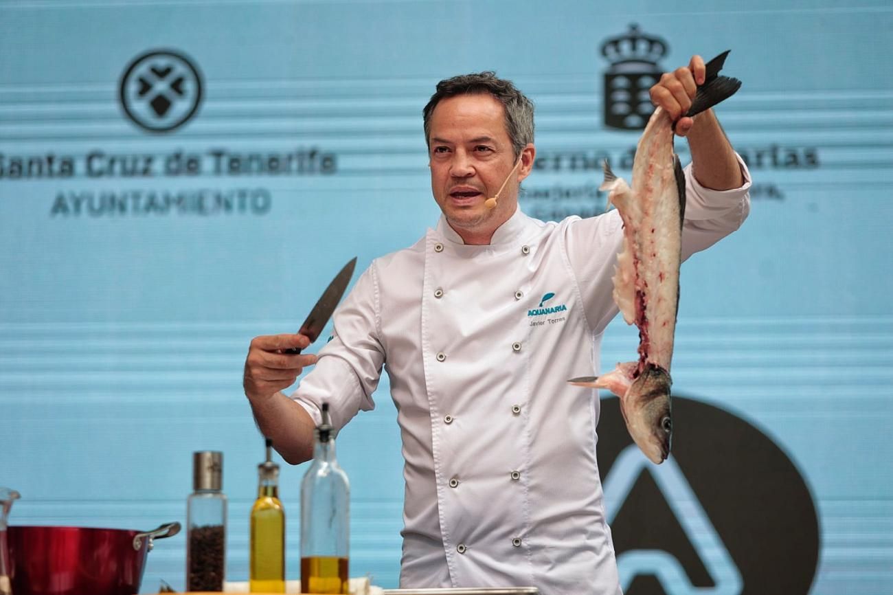 Demostración gastronómica del chef Javier Torres en la Feria Agrocanarias