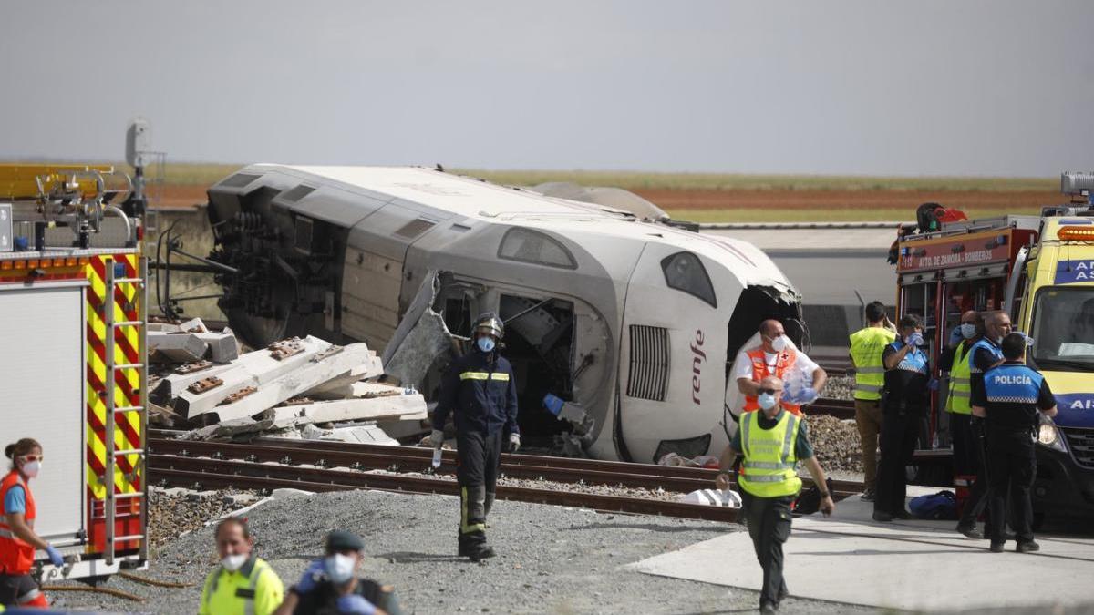 Accidente de tren en Zamora.