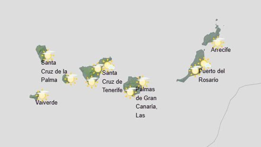 Canarias vive hoy sábado un episodio de calor con hasta 34 grados, calima y viento fuerte