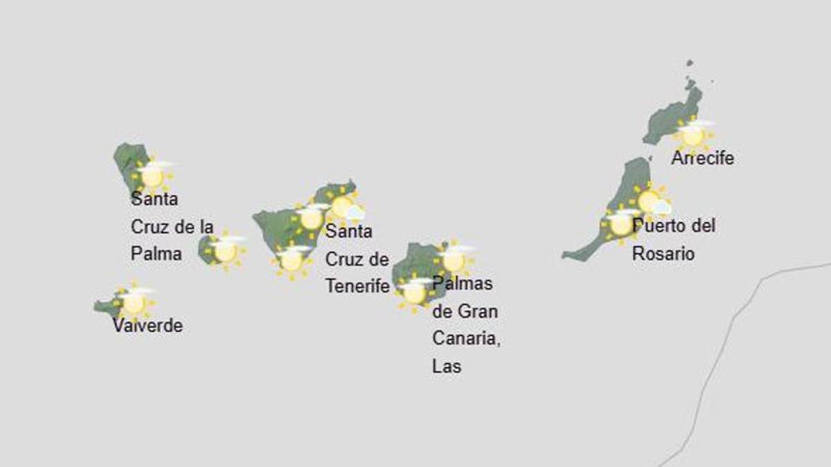 Previsión del tiempo en Canarias (del 13 al 19 de abril)