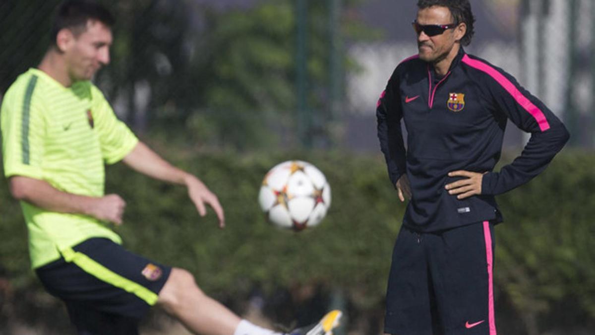 Luis Enrique asegura que tiene mucho 'feeling' con Messi