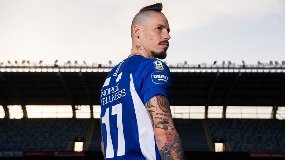 Marek Hamsik, con la camiseta del Göteborg