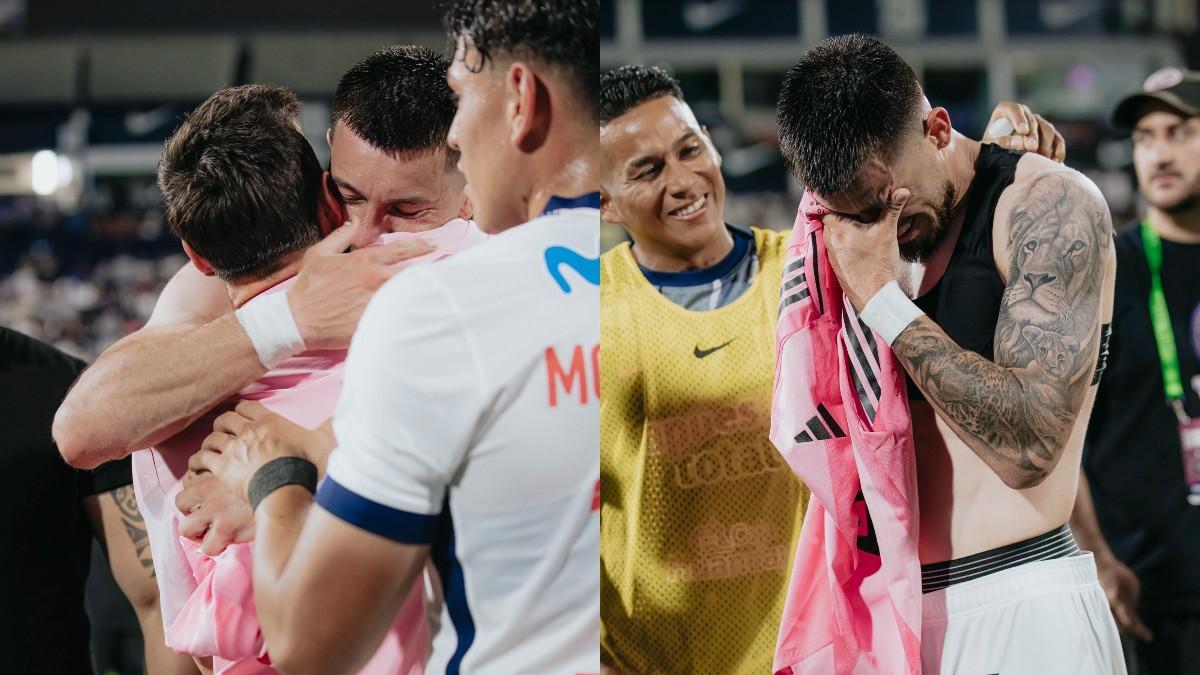 Alan Cantero llora tras conocer a Leo Messi