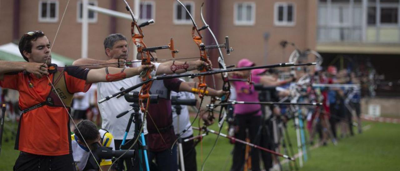 El torneo de tiro con arco reunía a los mejores arqueros españoles.