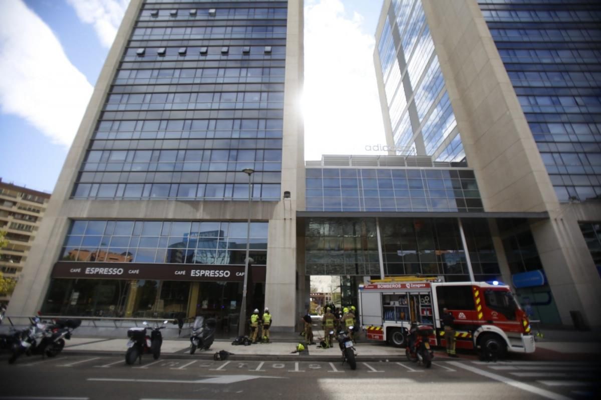 Incendio en el WTC de Zaragoza