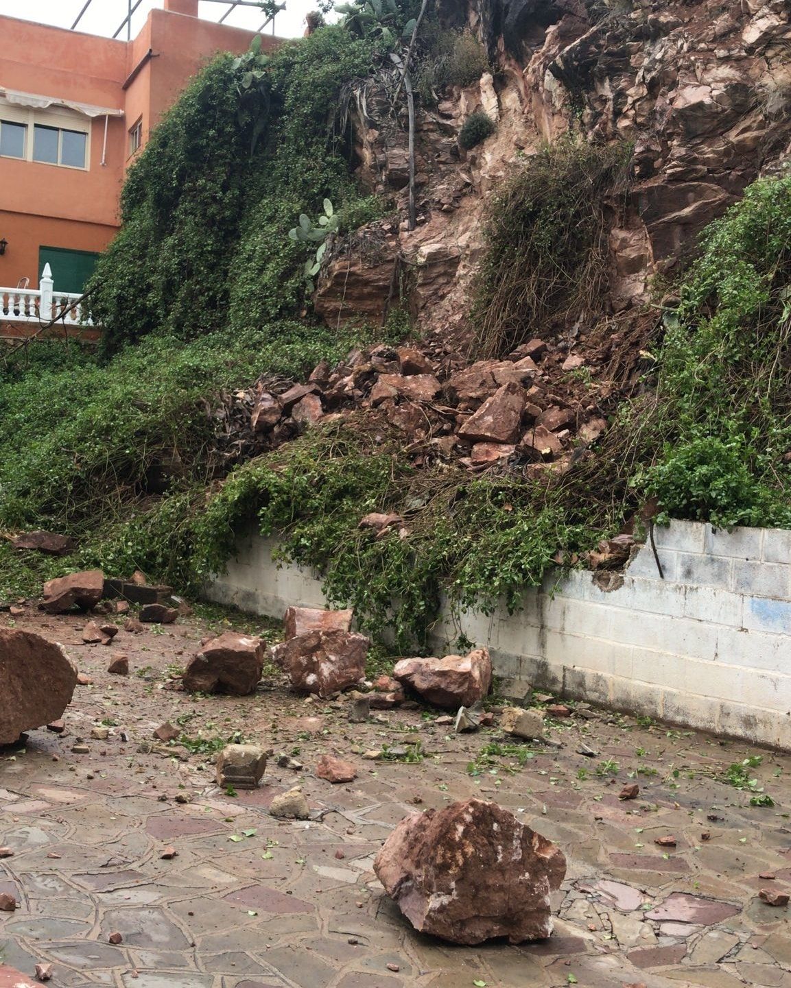 Las rocas caídas en Serra