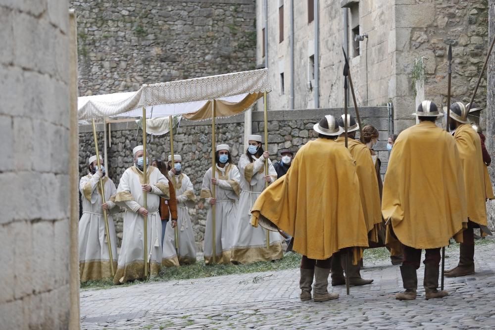 Comença el rodatge de la sèrie «Els hereus de la terra» al Barri Vell de Girona