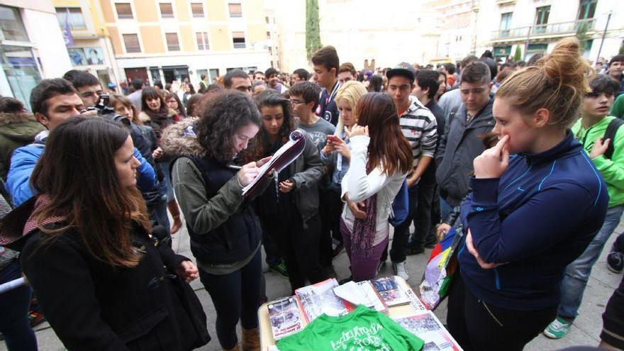 Solo 55 estudiantes en Zamora secundan la huelga contra la Lomce