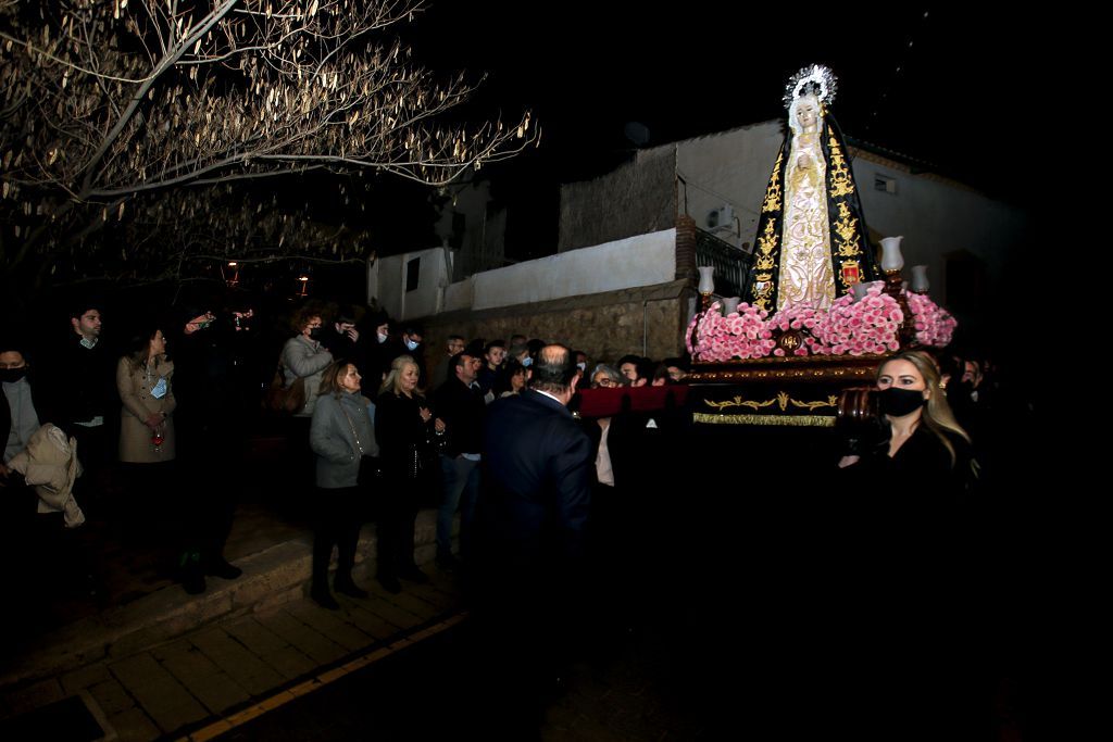 Semana Santa de Lorca 2022: Virgen de la Soledad del Paso Negro, iglesia y procesión