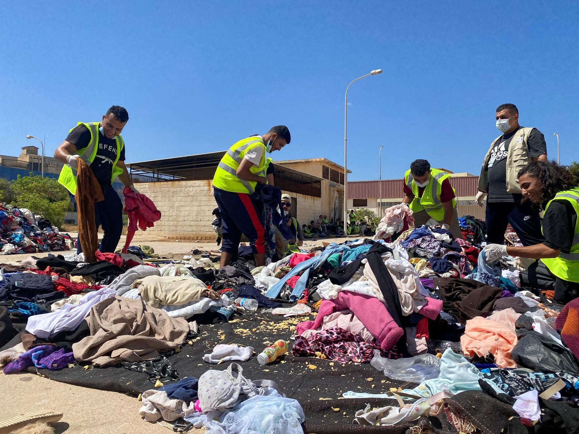 Destrucció a la ciutat de Derna provocada per les inundacions