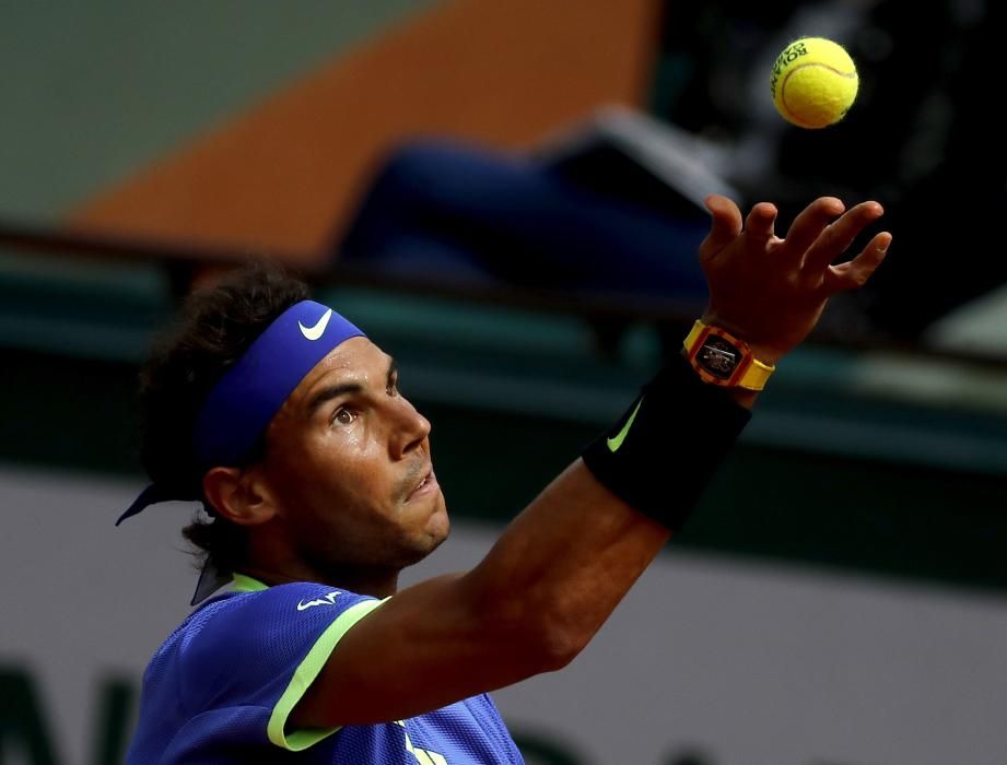 Partido de cuartos de final de Roland Garros entre Nadal y Carreño