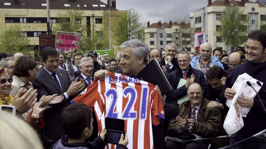 Tajani, un viceprimer ministro de Italia en el callejero de Gijón