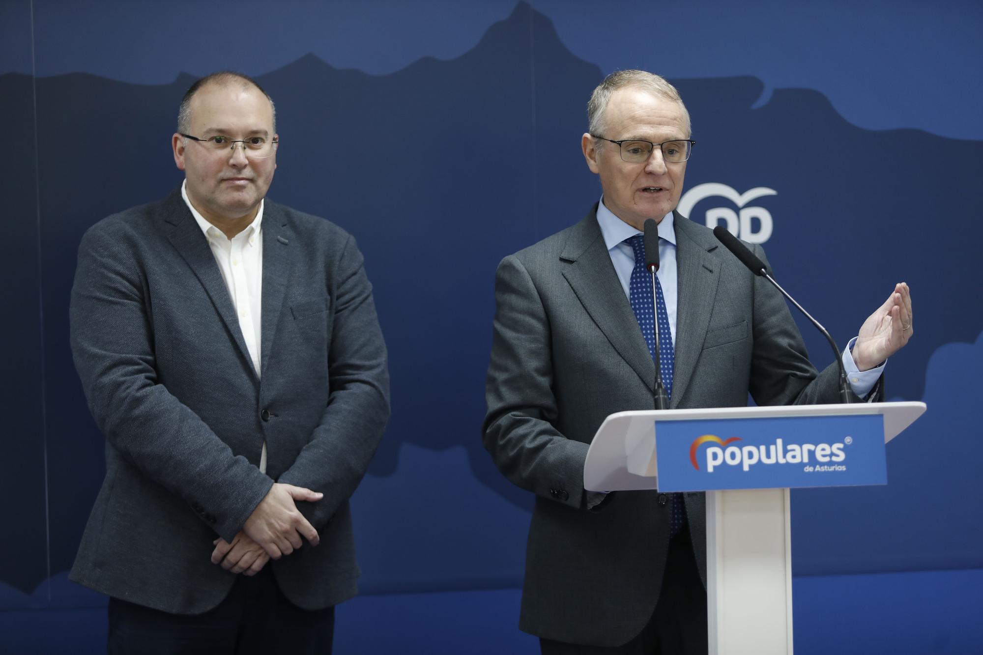 EN IMÁGENES: Miguel Tellado, el vicesecretario general del Partido Popular, de visita en Oviedo