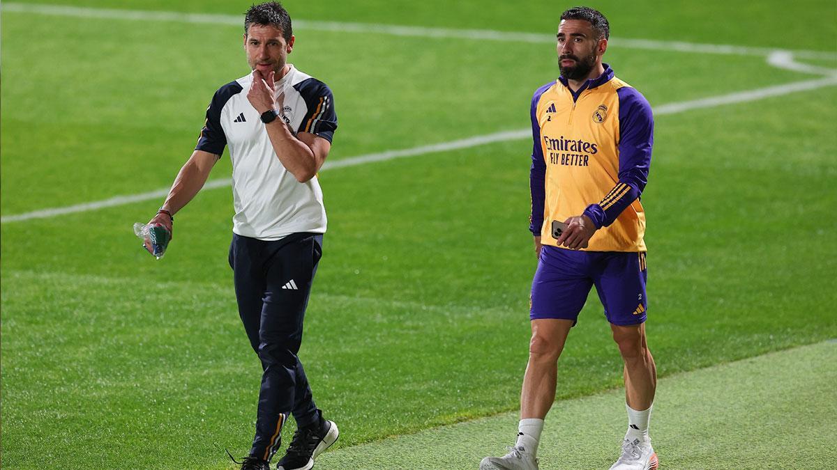 Carvajal no se entrena a dos días de la final de la Supercopa