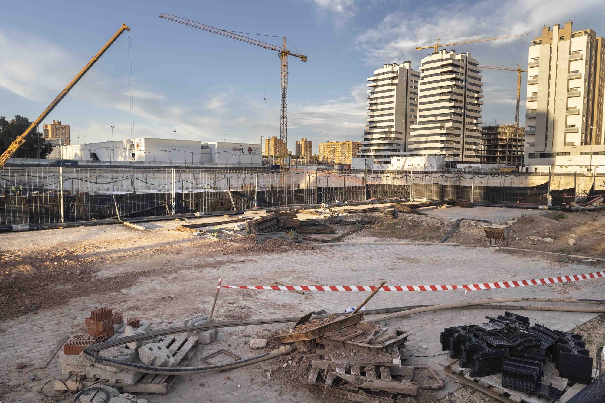 Así están las obras del Casal España Arena de València