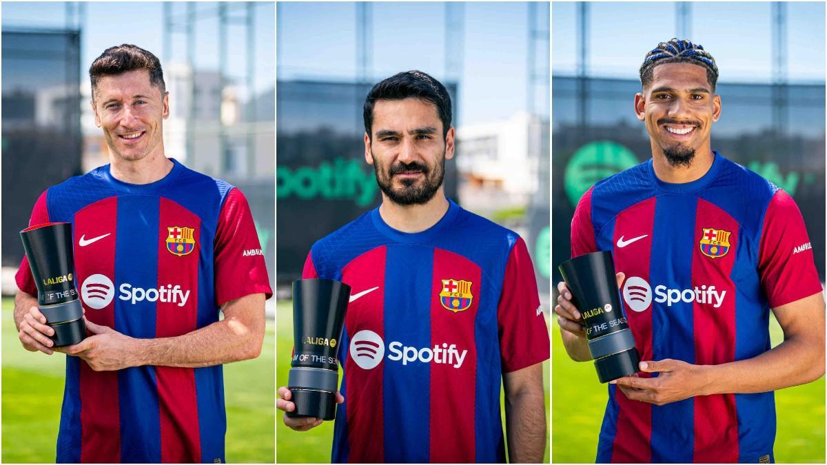 Araujo, Gündogan y Lewandowski, en el equipo de la temporada de LaLiga EA Sports