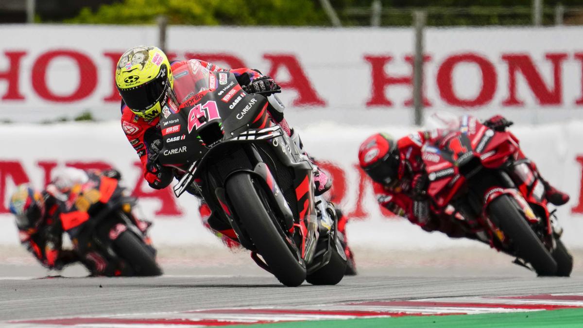 Aleix Espargaró, en Montmeló.