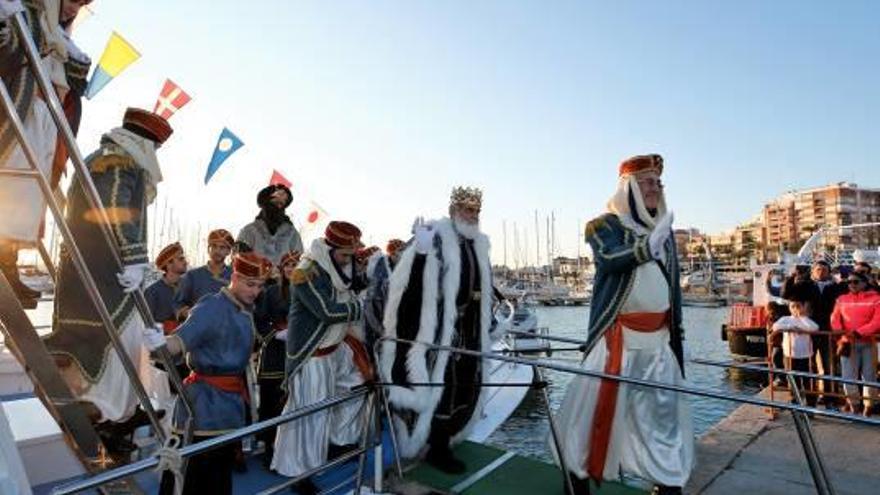 Imagen de la llegada de los Reyes Magos a Torrevieja.