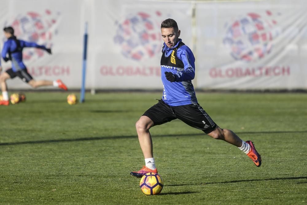 Entrenamiento del Real Oviedo en El Requexón