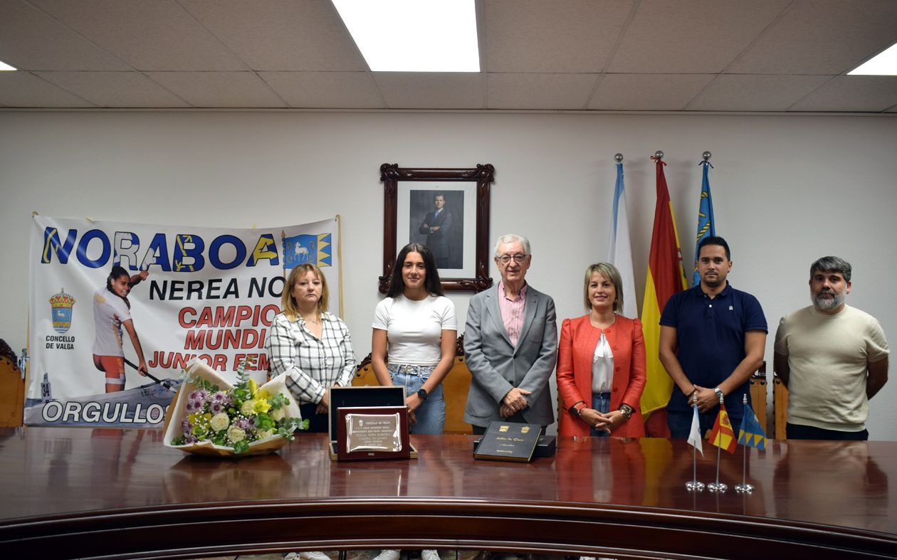 El homenaje tributado a Nerea Novo en Valga.