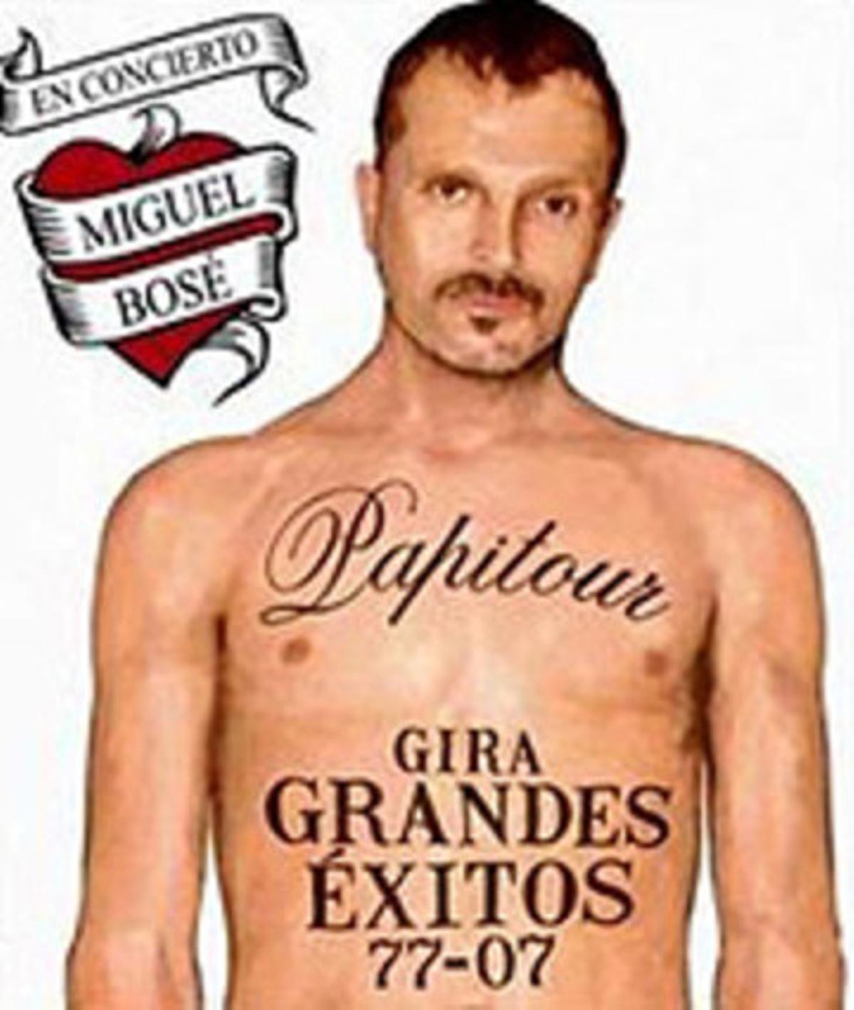 Cartell de la gira de Miguel Bosé.