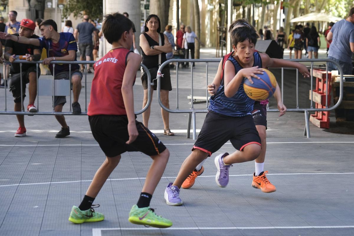 Imatges del 3x3 de la Festa Major de Manresa