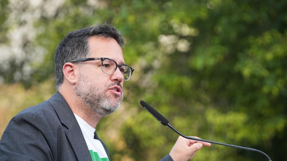 El candidato de Adelante Andalucía a la Presidencia de la Junta, José Ignacio García.