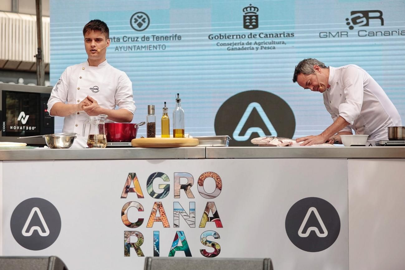 Demostración gastronómica del chef Javier Torres en la Feria Agrocanarias