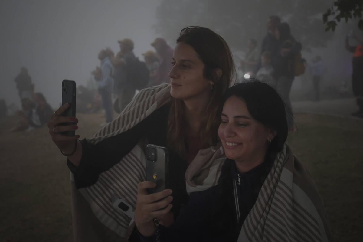 El eclipse en Oviedo