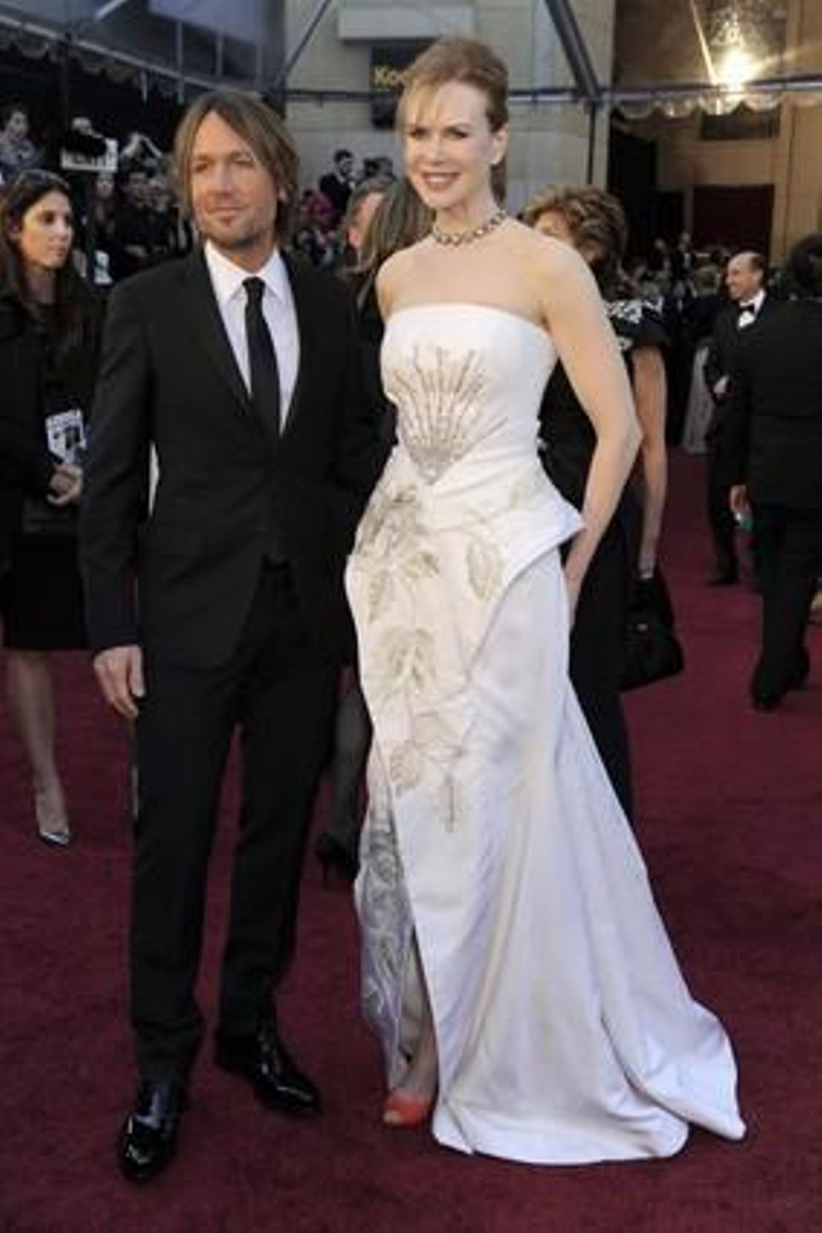 Nicole Kidman, de Dior, amb el seu marit, Keith Urban.