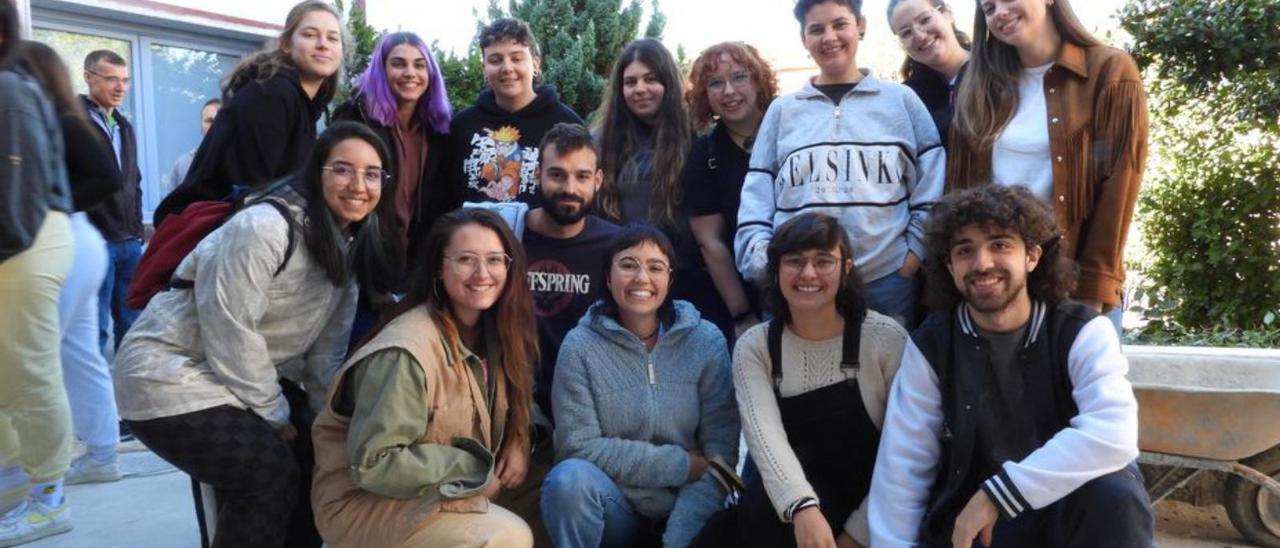 Un grupo de educadores sociales en Lobios. |   // F. CASANOVA