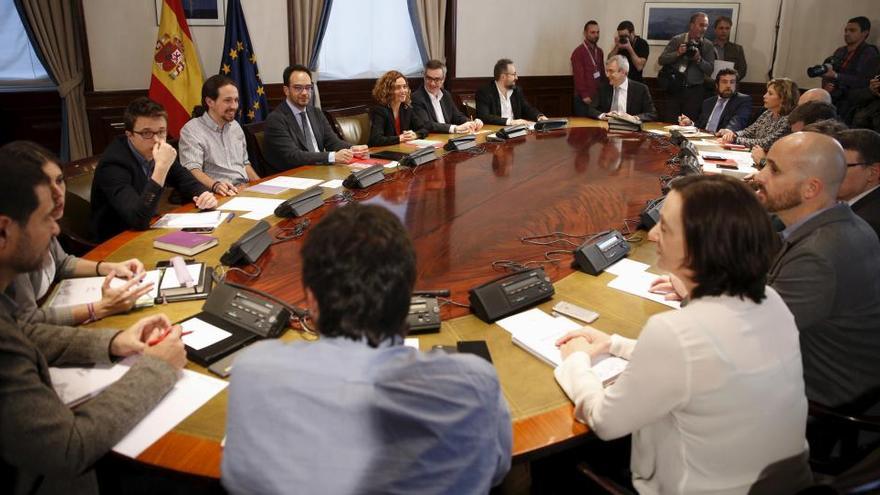 La reunió entre PSOE, Podem i C&#039;s acaba sense avenços