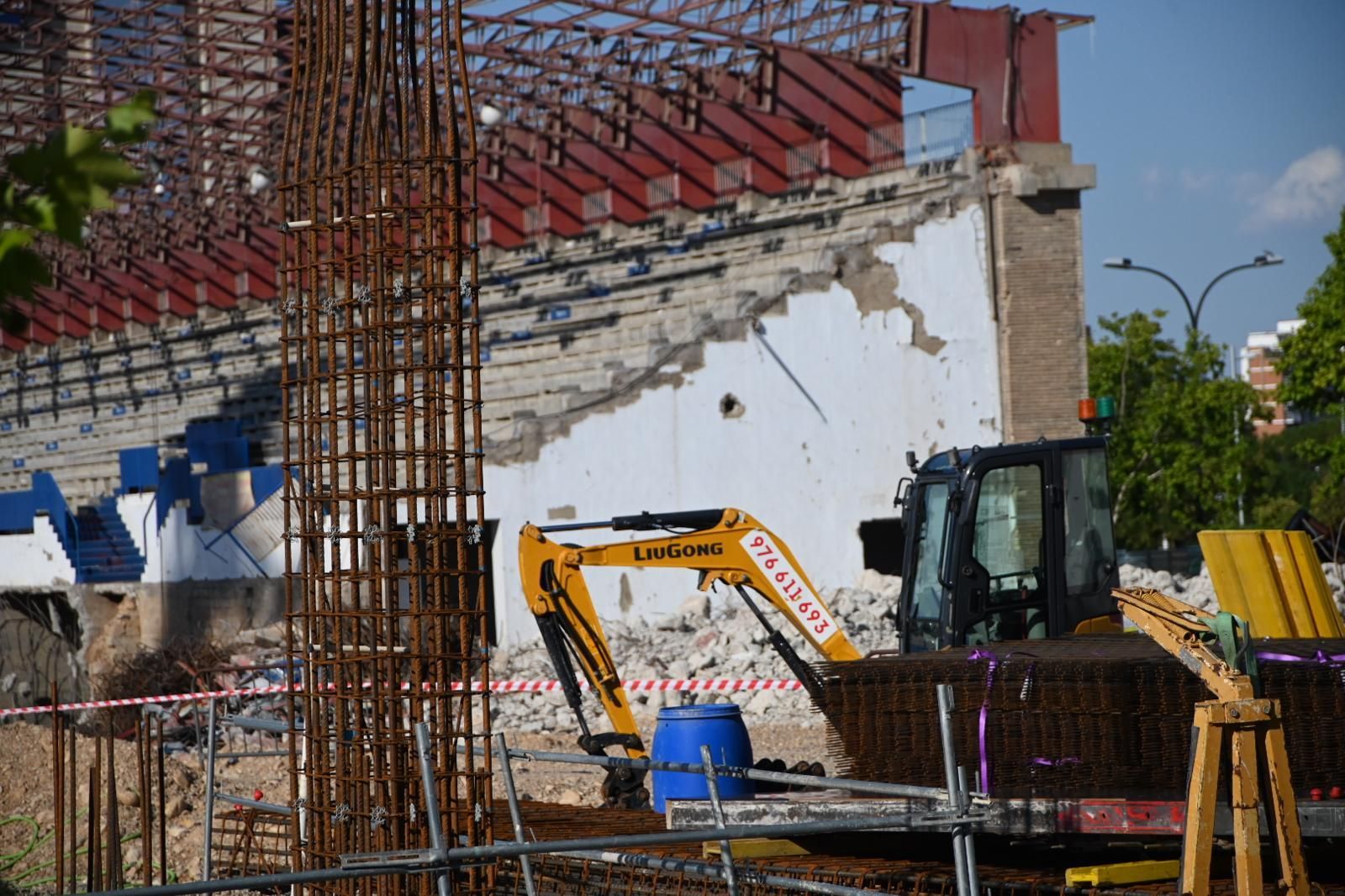 En imágenes | Así avanzan las obras en La Romareda