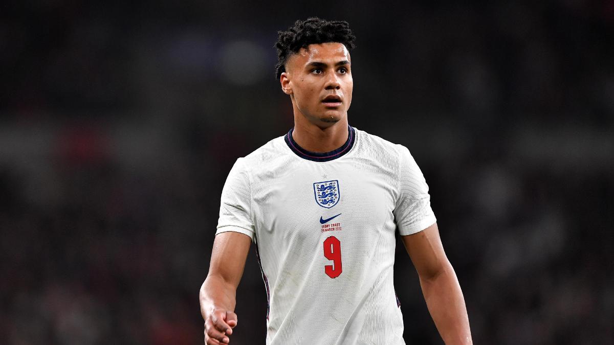 Ollie Watkins, durante un partido con la selección inglesa