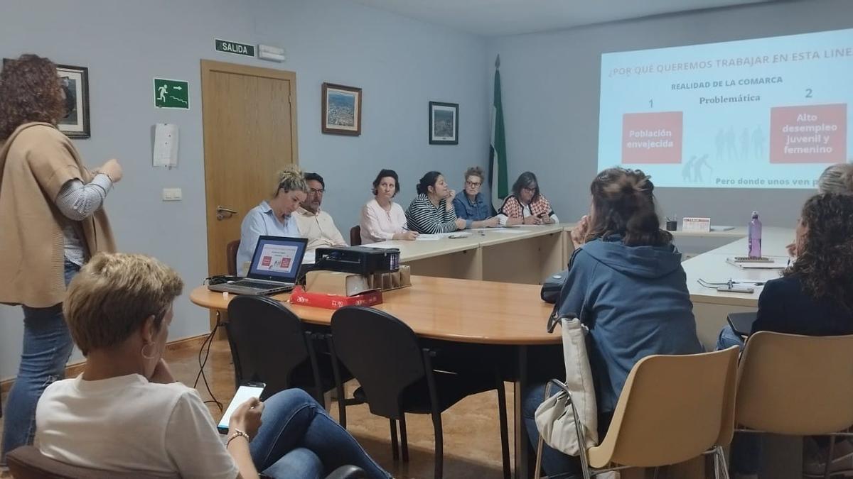 Presentación del programa a dirigentes políticos de los ayuntamientos de la comarca y a profesionales del sector.