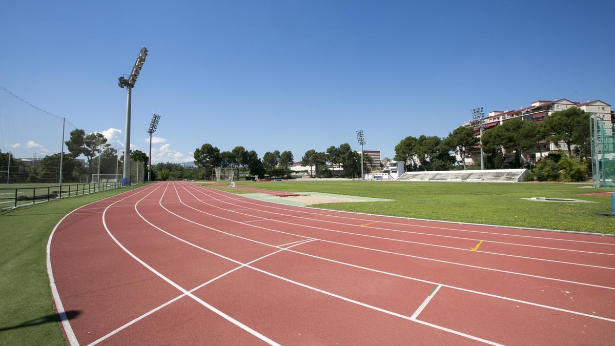 Una imagen de la pista de atletismo de Gandia
