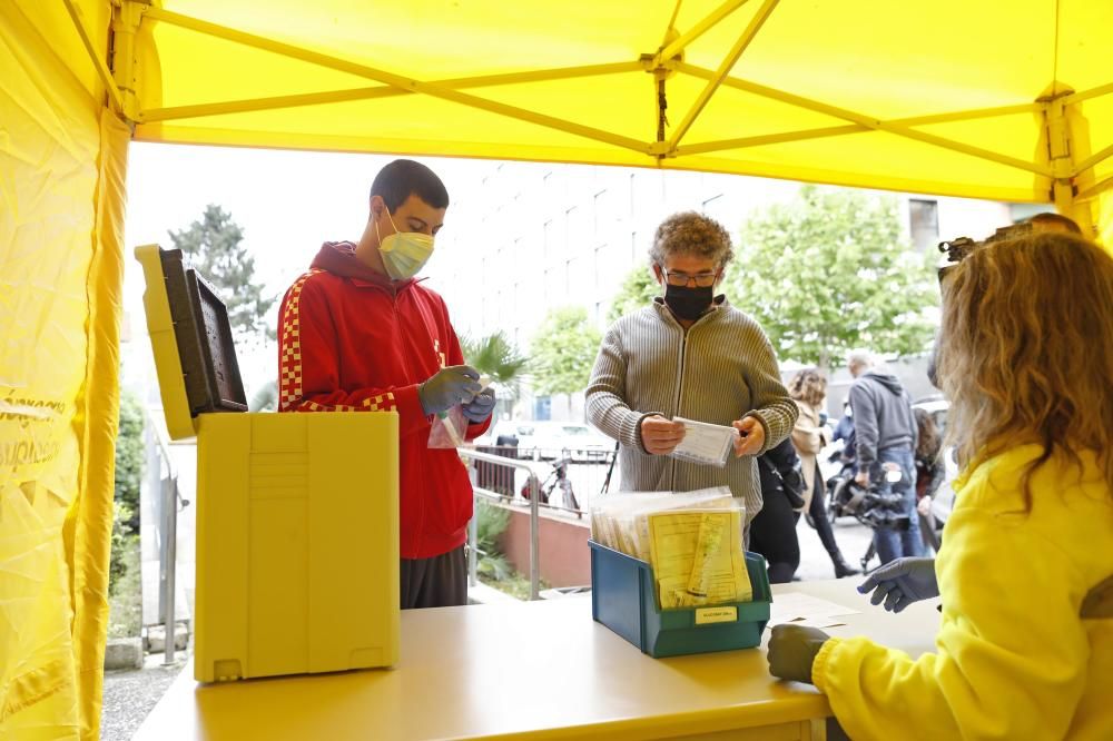 Comença el cribratge amb automostra a Girona