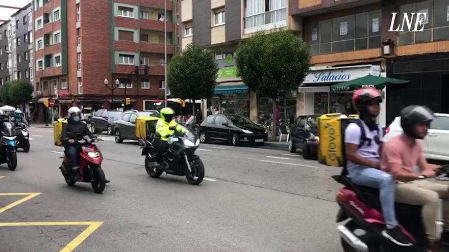 Los "riders" se manifiestan en Asturias