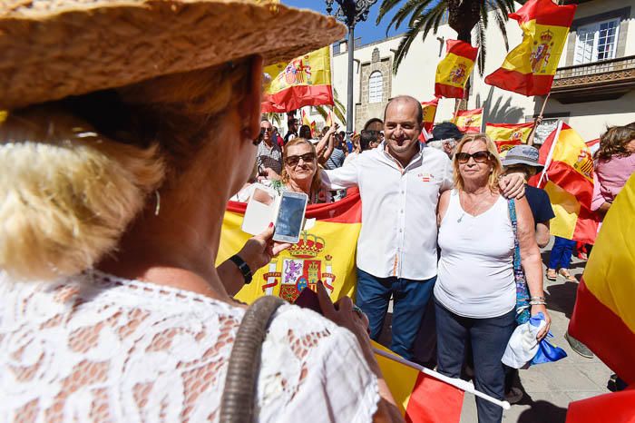 Concentración por la unidad de España, en la ...