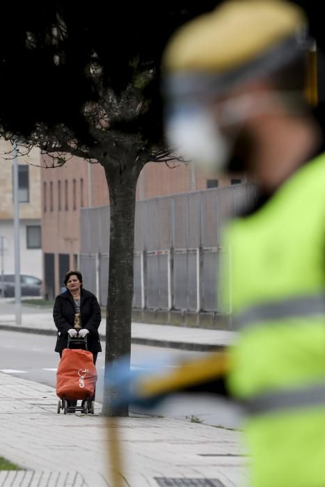 Coronavirus en Asturias: La UME, en Gijón