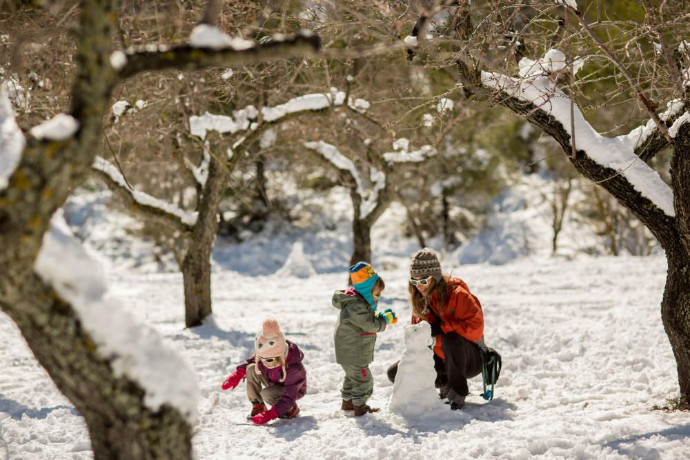 Un día de nieve en Confrides y Serrella.