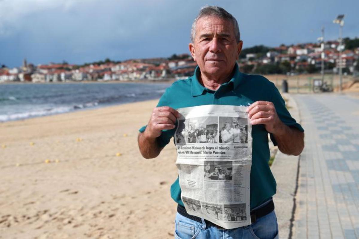 José Luis Ferreira recuerda los inicios de la prueba Memorial Mario Puentes en Praia América.