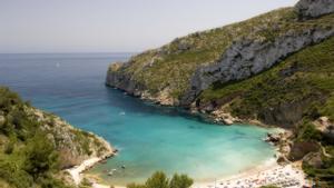 Cala de La Granadella, en Xàbia (Alicante).